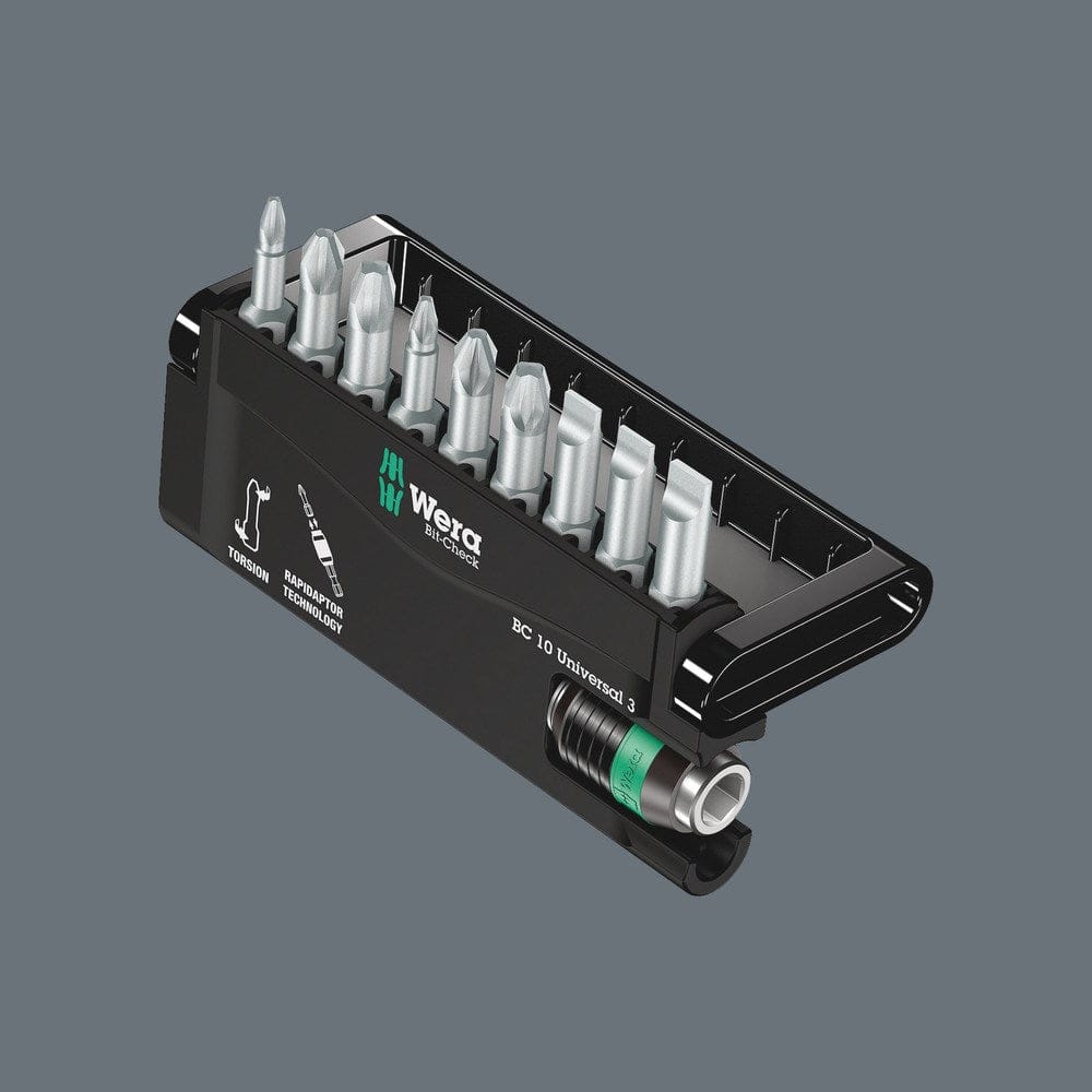 BIT ASSORTIMENT, BIT-CHECK 10 UNIVERSAL 3 SB, 10-DELIG-3