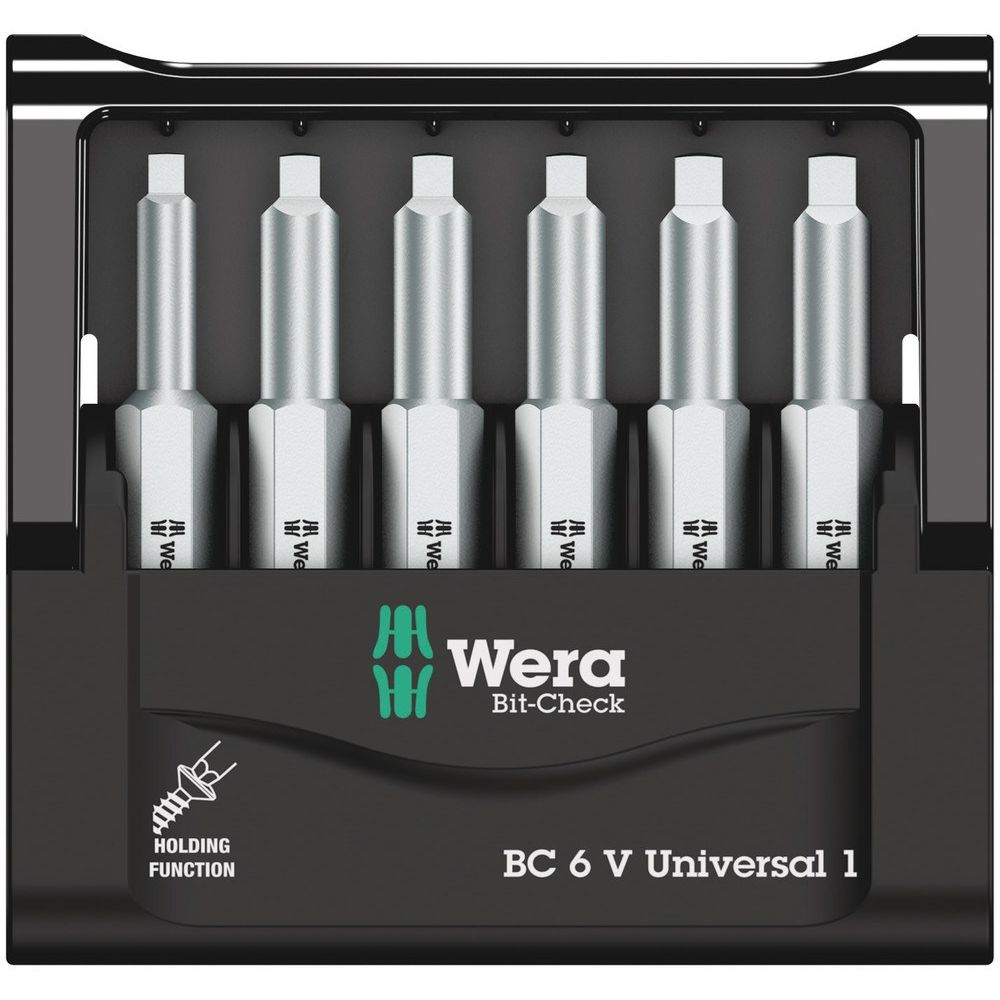 BIT ASSORTIMENT, BIT-CHECK 6 V UNIVERSAL 1, 6-DELIG-2