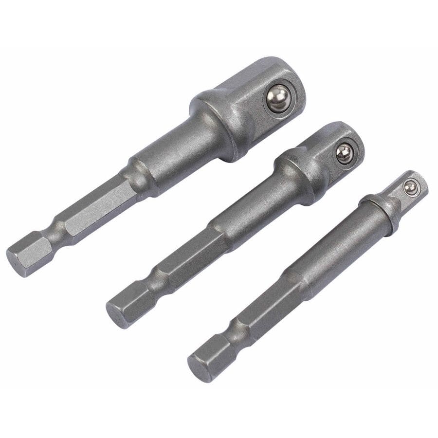 Bithouders/dopadapters 1/4" - 3/8" - 1/2", 3dlgDraper ToolsMZS Gereedschap