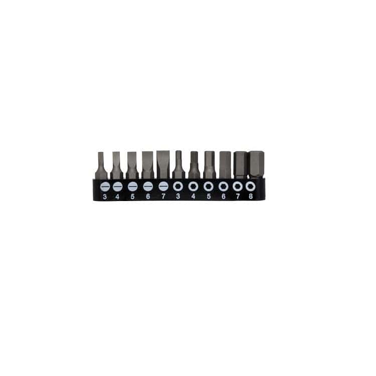 Bitset tbv CTK02483S, 11 bits (plat, inbus) 6,5x25mmCustorMZS Gereedschap