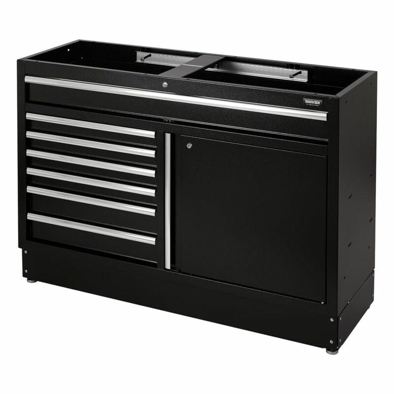 BUNKER 46cm Modulaire vloerkast, 7 lades, 1 deur, 136cmBunkerMZS Gereedschap
