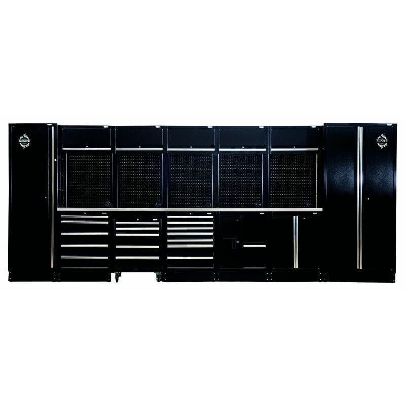 BUNKER 46cm Opbergcombinatie met gootsteen en roestvrijstalen werkblad, 25dlg-0