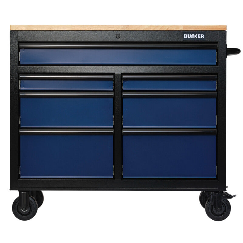 BUNKER Gereedschapswagen/werkbank, 104cm, blauw