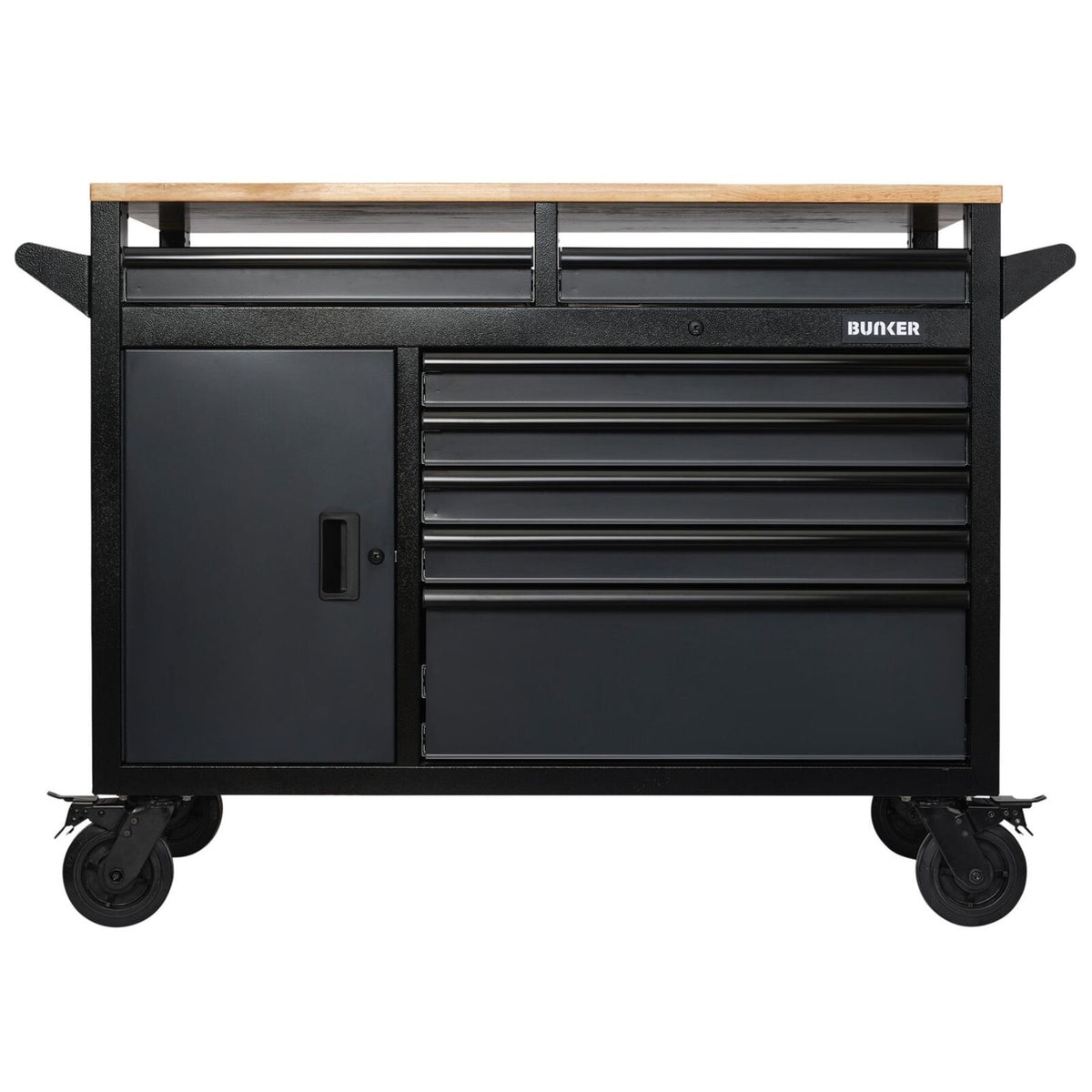 BUNKER Gereedschapswagen/werkbank, 122cm, grijs