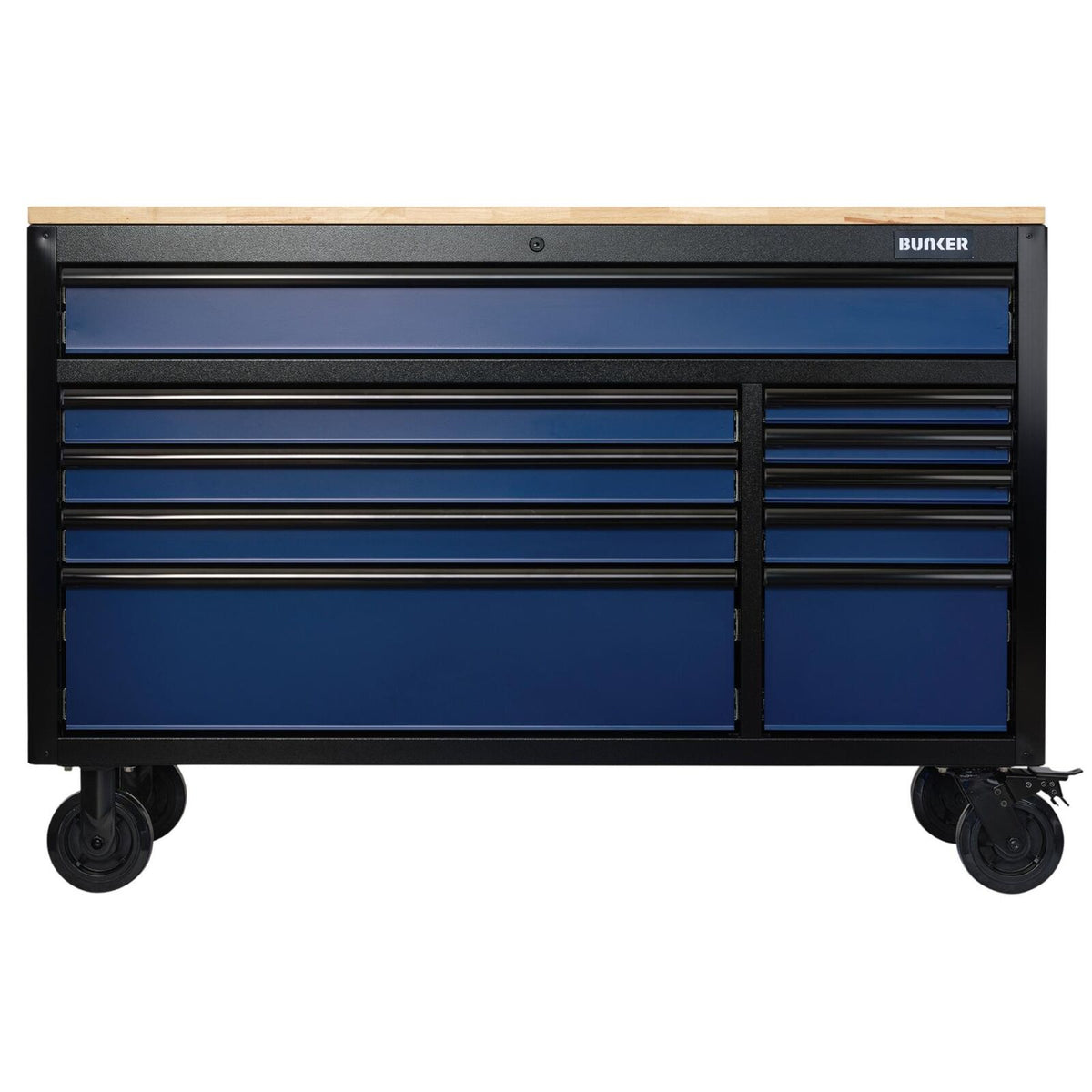 BUNKER Gereedschapswagen/werkbank, 142cm, blauw