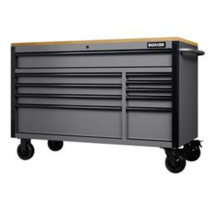 BUNKER Gereedschapswagen/werkbank, 142cm, licht grijs-0