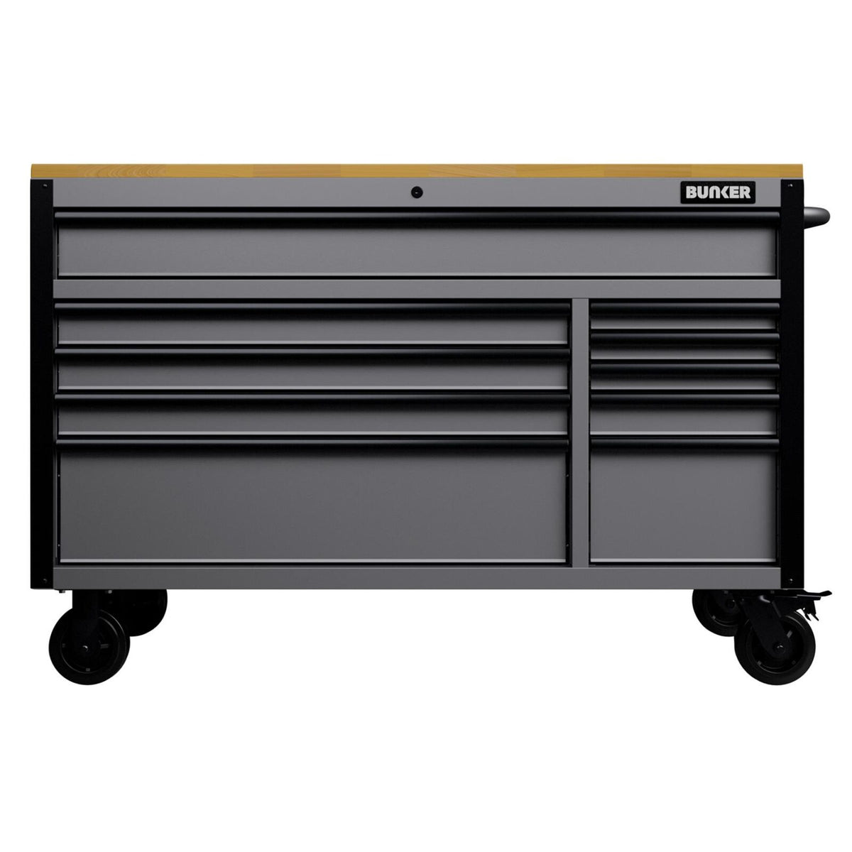 BUNKER Gereedschapswagen/werkbank, 142cm, lichtgrijs