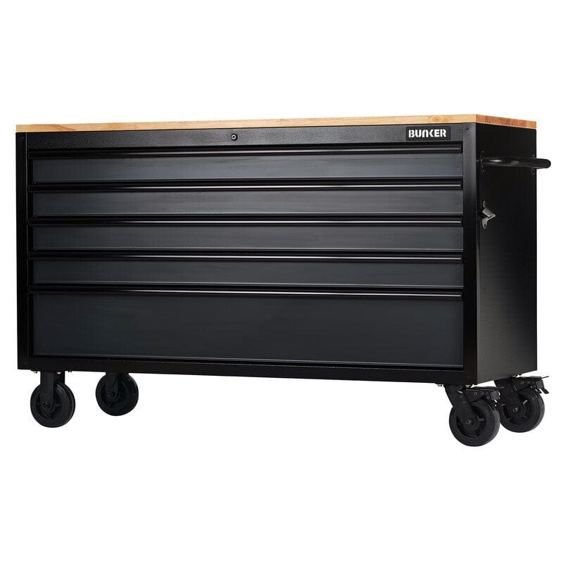 BUNKER Gereedschapswagen/werkbank, 155cm, grijs-0