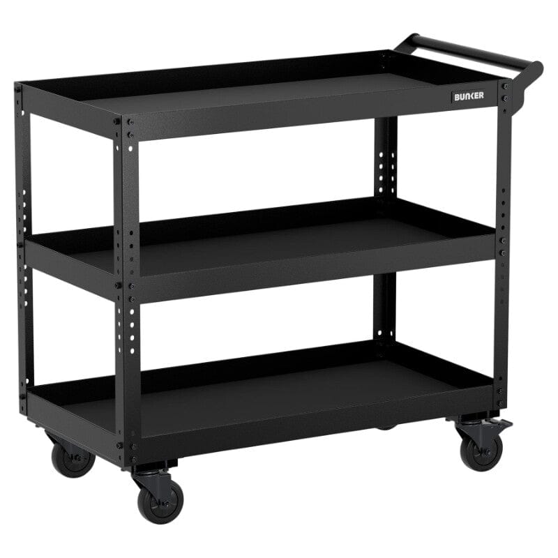 BUNKER Werkplaatstrolley, 3 schappen, 85cm-0