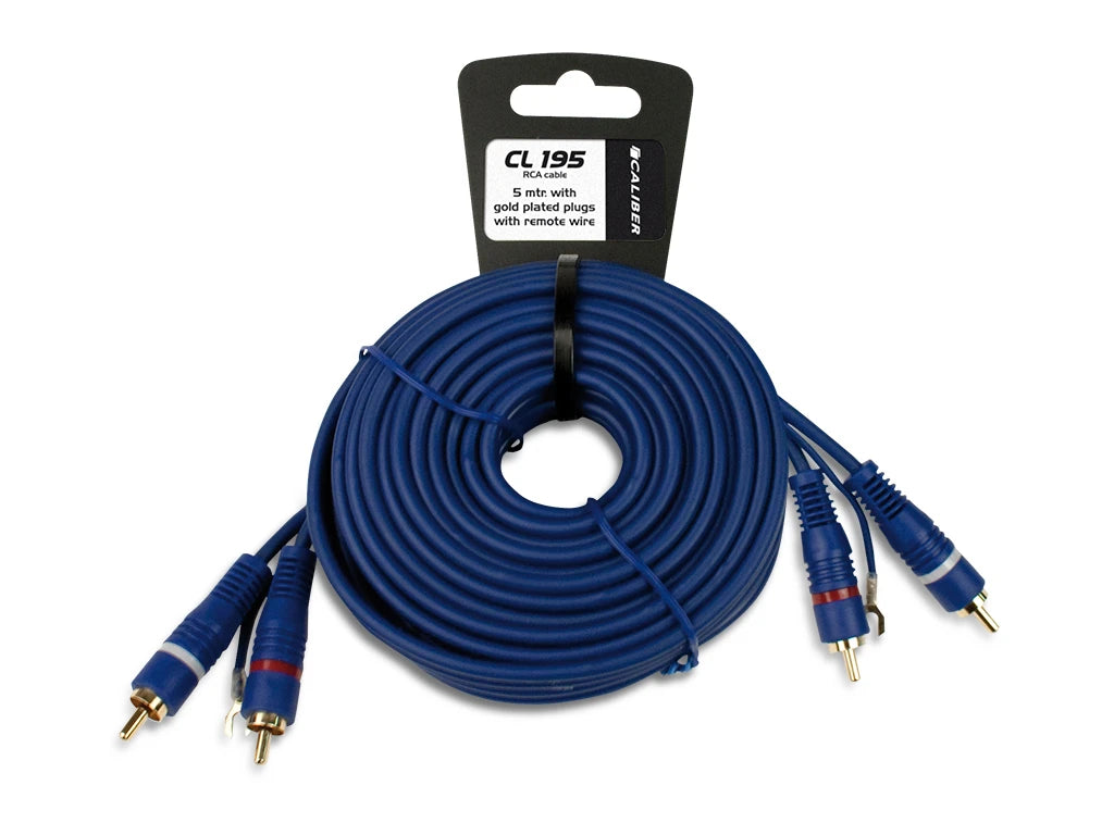 Caliber RCA Kabel - 5M - Blauw