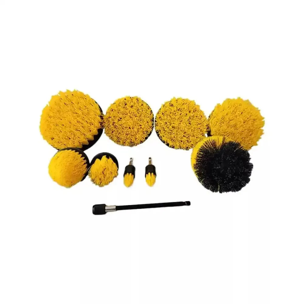 Drill Scrubber Brush Kit 10pc