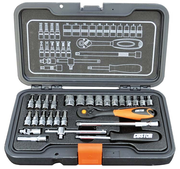 CUSTOR 2 in 1 set: 1/4" + 3/8"