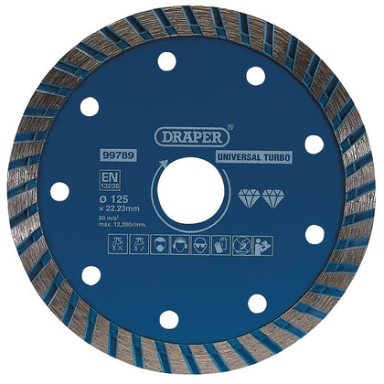 Diamantslijpschijf turbo Ø125x2,1x22,23mm
