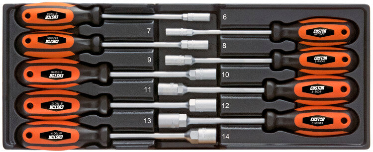 Dopschroevendraaierset, 9-delig, M-module