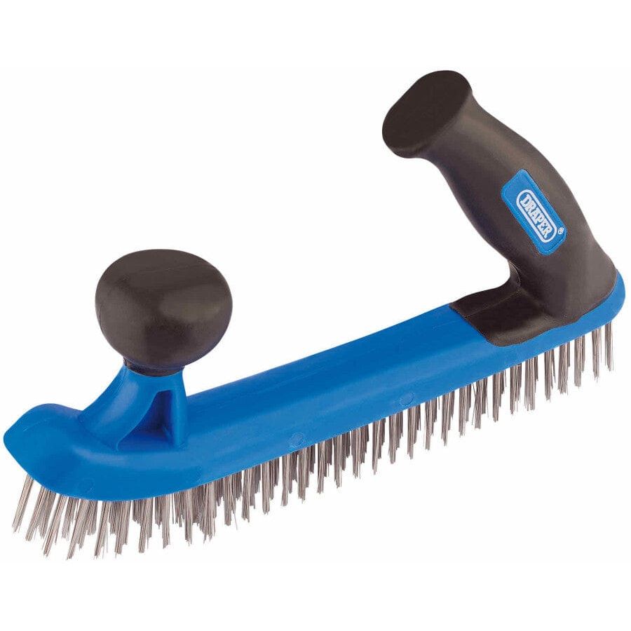 Draadborstel kunststof, dubbelgrip-Draper Tools-MZS Gereedschap