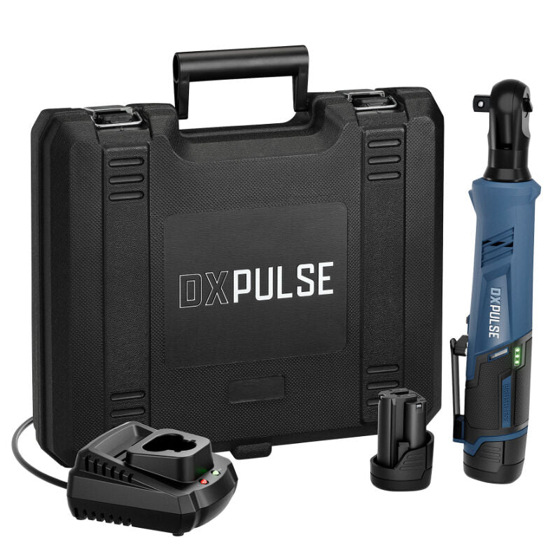 DXPULSE 1/2" Accu ratelsleutel 12V, borstelloos, 2x 2.0Ah accu en 1x lader