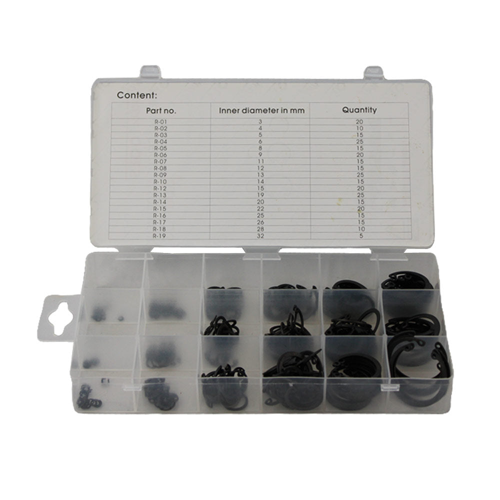 Circlips assortiment inwendig 290 delig