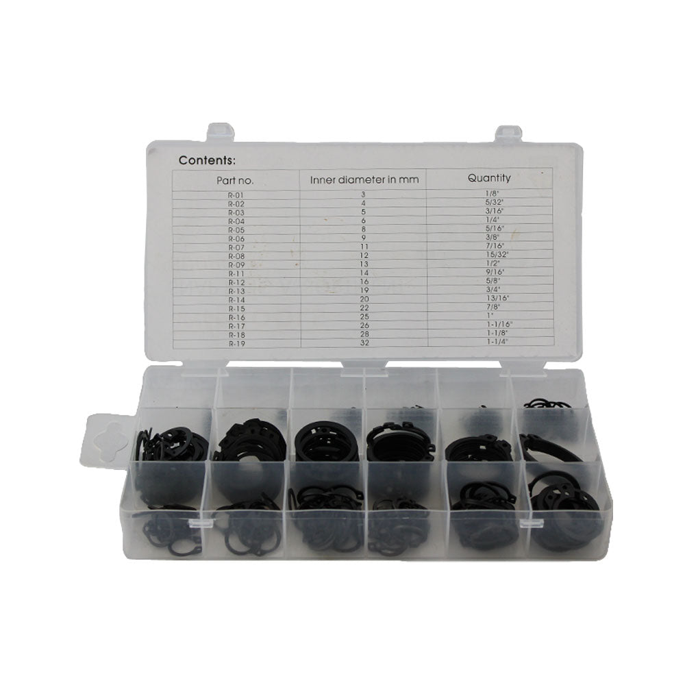 Assortiment Circlips uitwendig 300 pcs