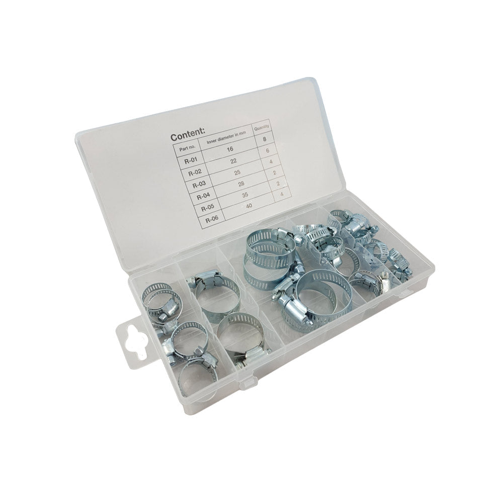 Slangklemmen assortiment 26 delig
