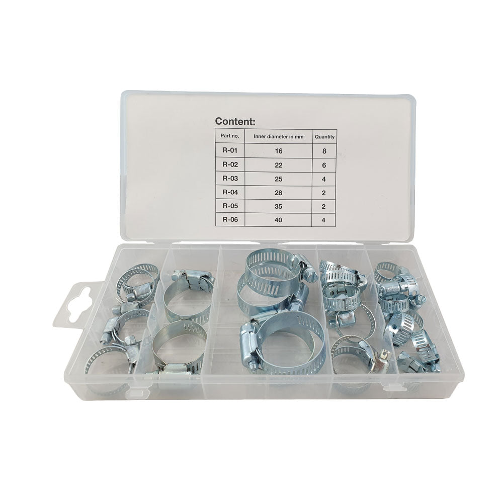 Slangklemmen assortiment 26 delig