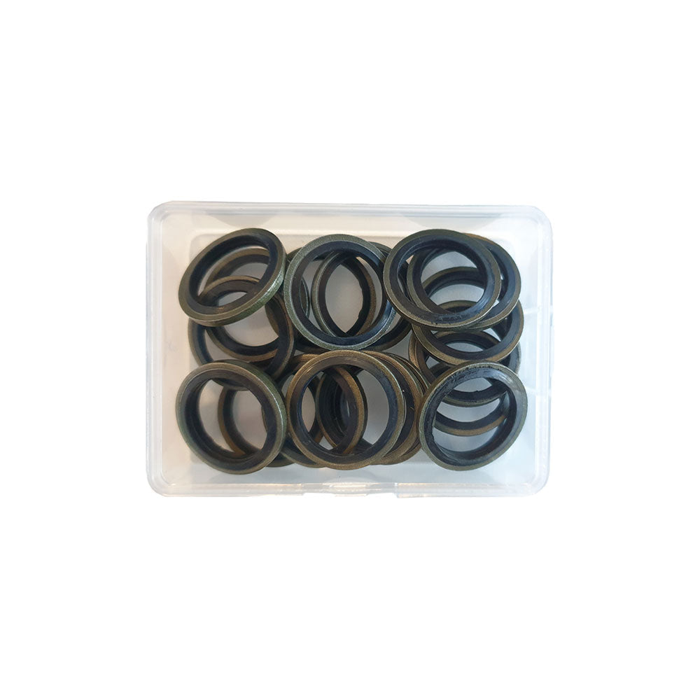 Assortiment Carterplugringen rubber 16mm 20st