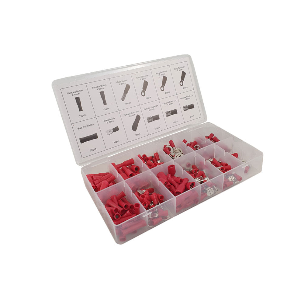 Assortiment Kabelverbinders rood 260 delig