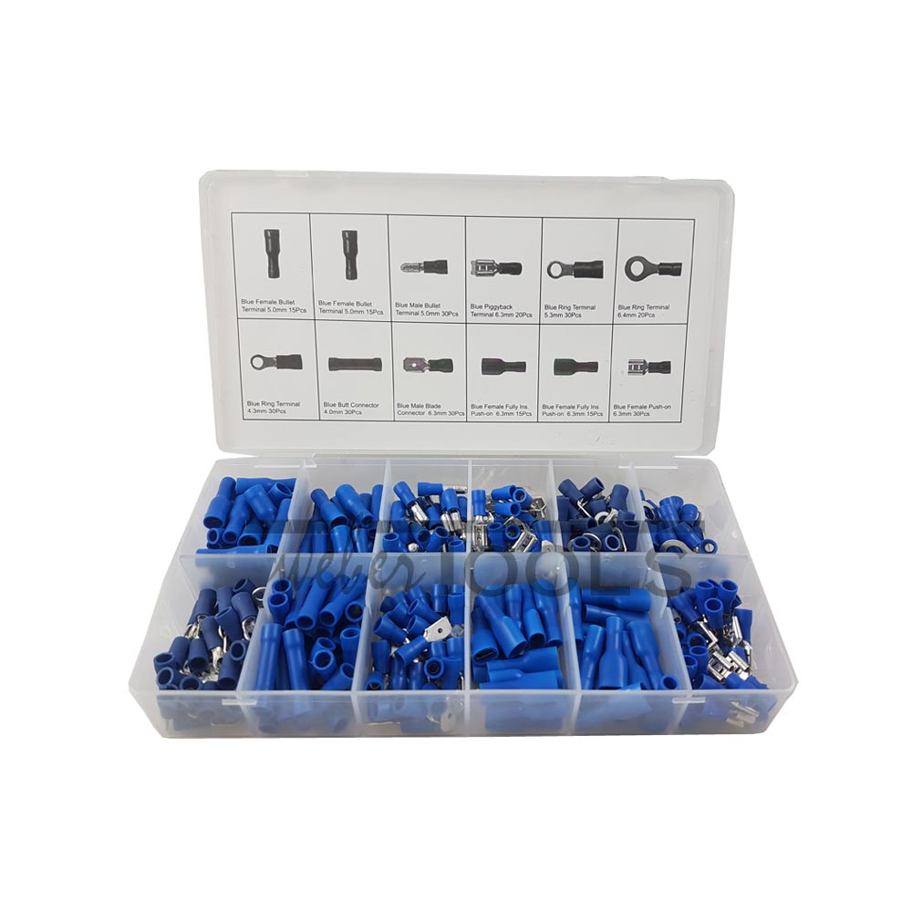 Assortiment Kabelverbinders blauw 280 delig