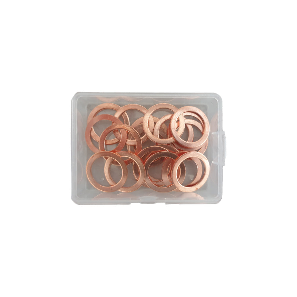 Assortiment Koperen ringen 14mm 20st