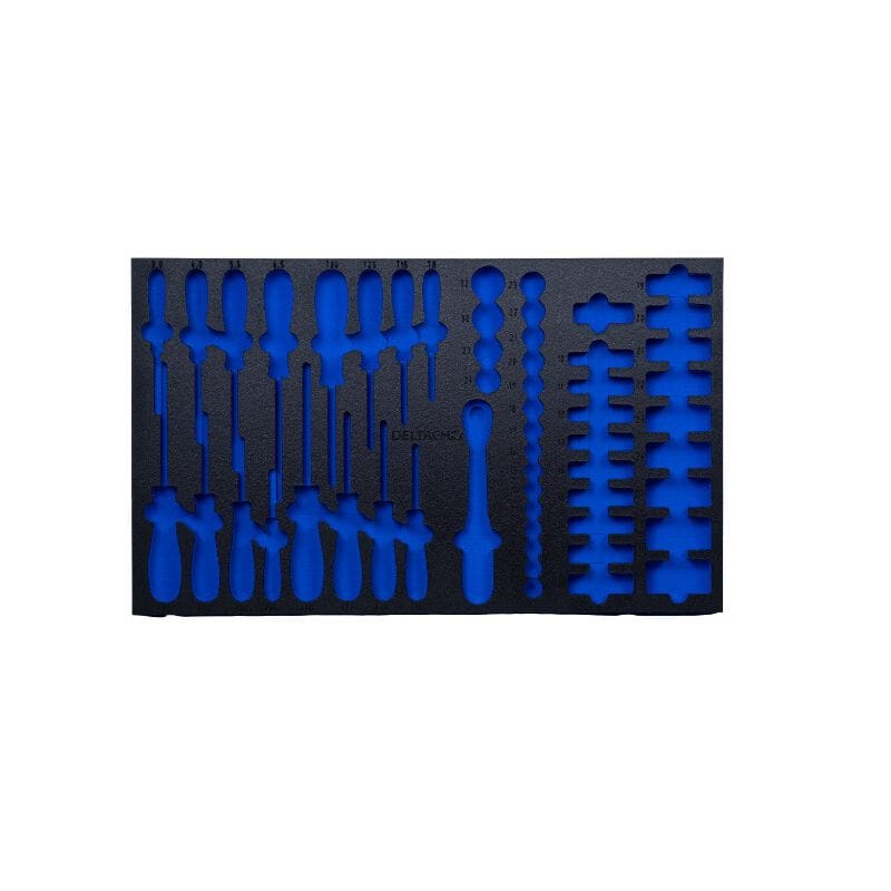 FOAM inlay tbv 525250, lade 2 (1/2"+ schroevendraaiers)DeltachMZS Gereedschap