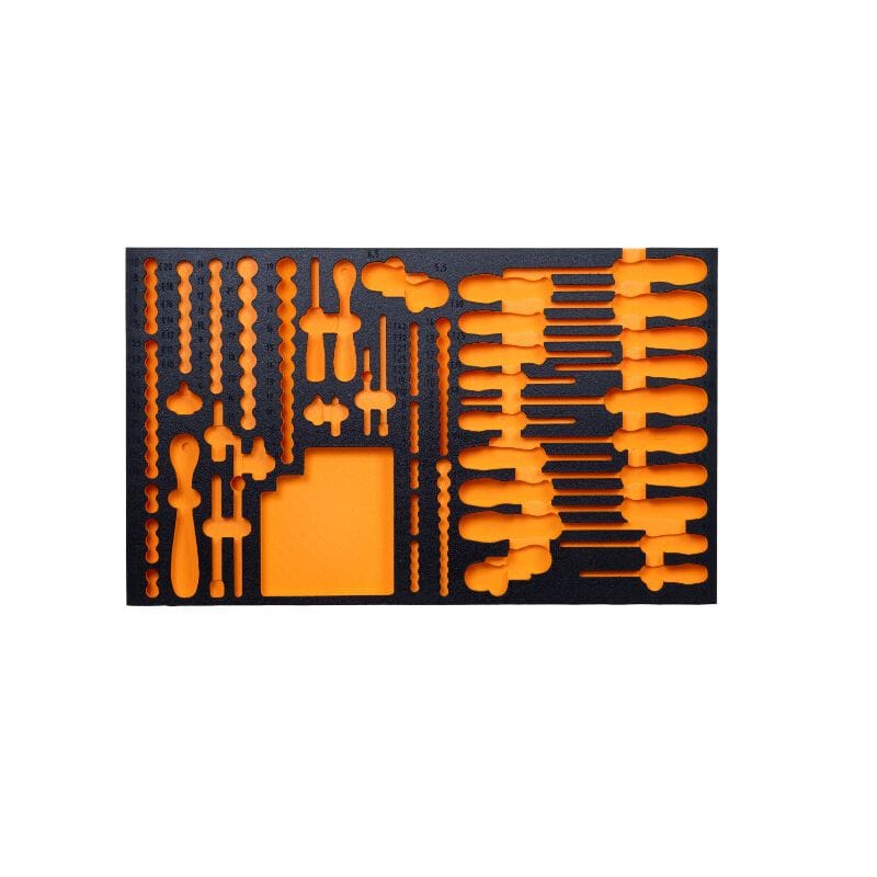 FOAM inlay tbv CTB99078+79+89, lade 1 (1/4"+3/8")CustorMZS Gereedschap
