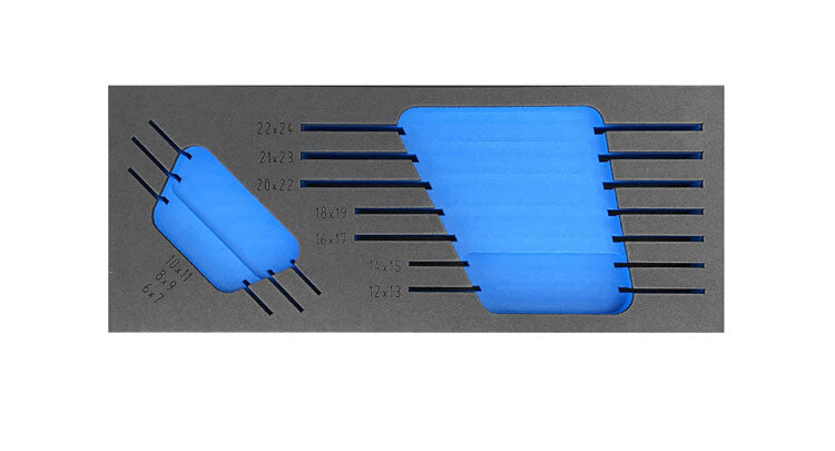 FOAM module leeg, tbv 202000 (steekringsleutels extra dun)