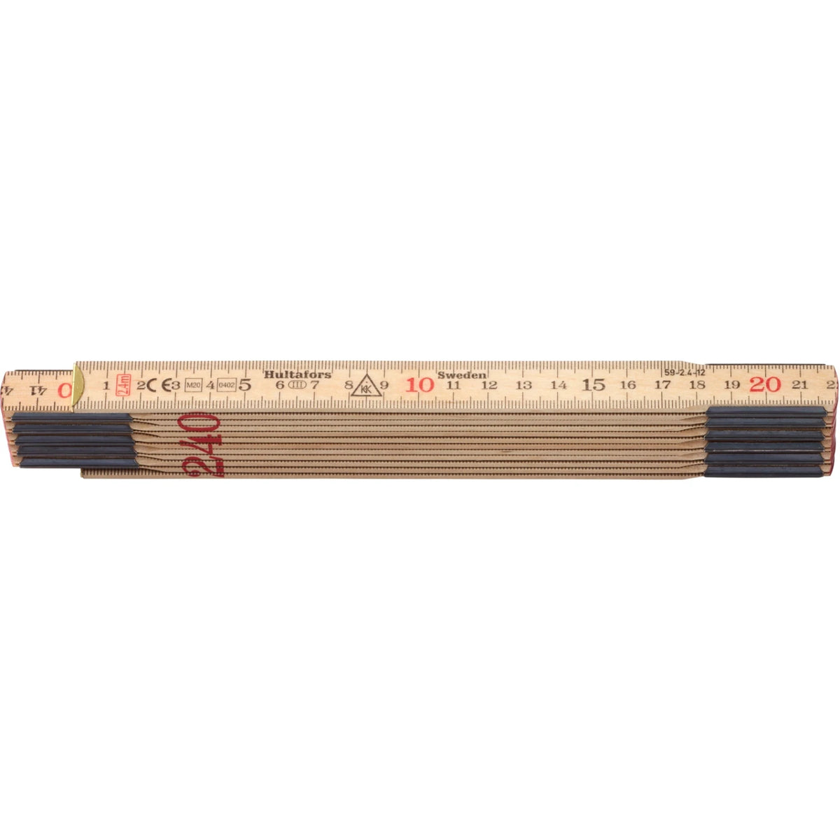 Hultafors Duimstok 59 2.4m - 12-delig – foto 1