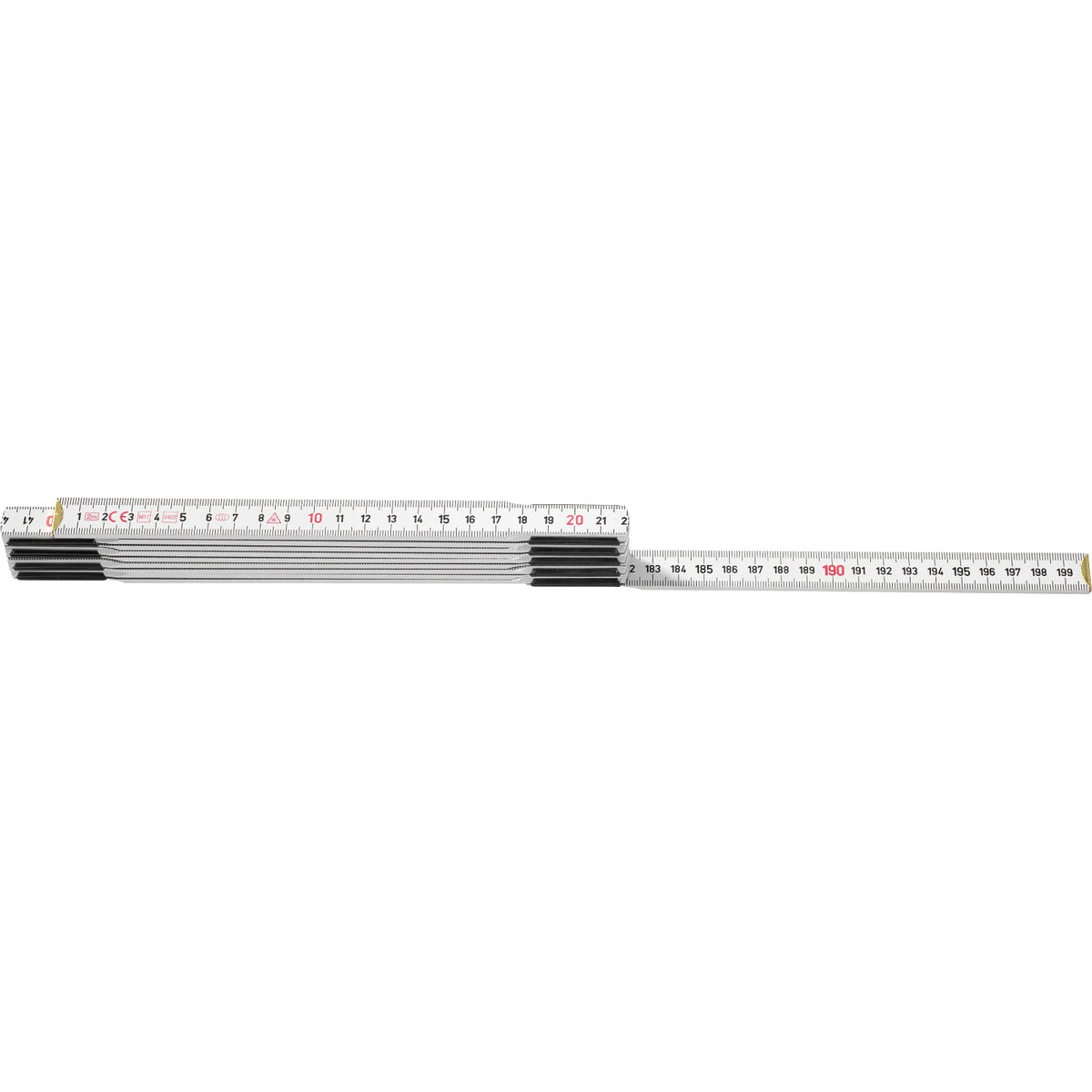 Hultafors Duimstok T59 2m - 10-delig - wit – foto 3