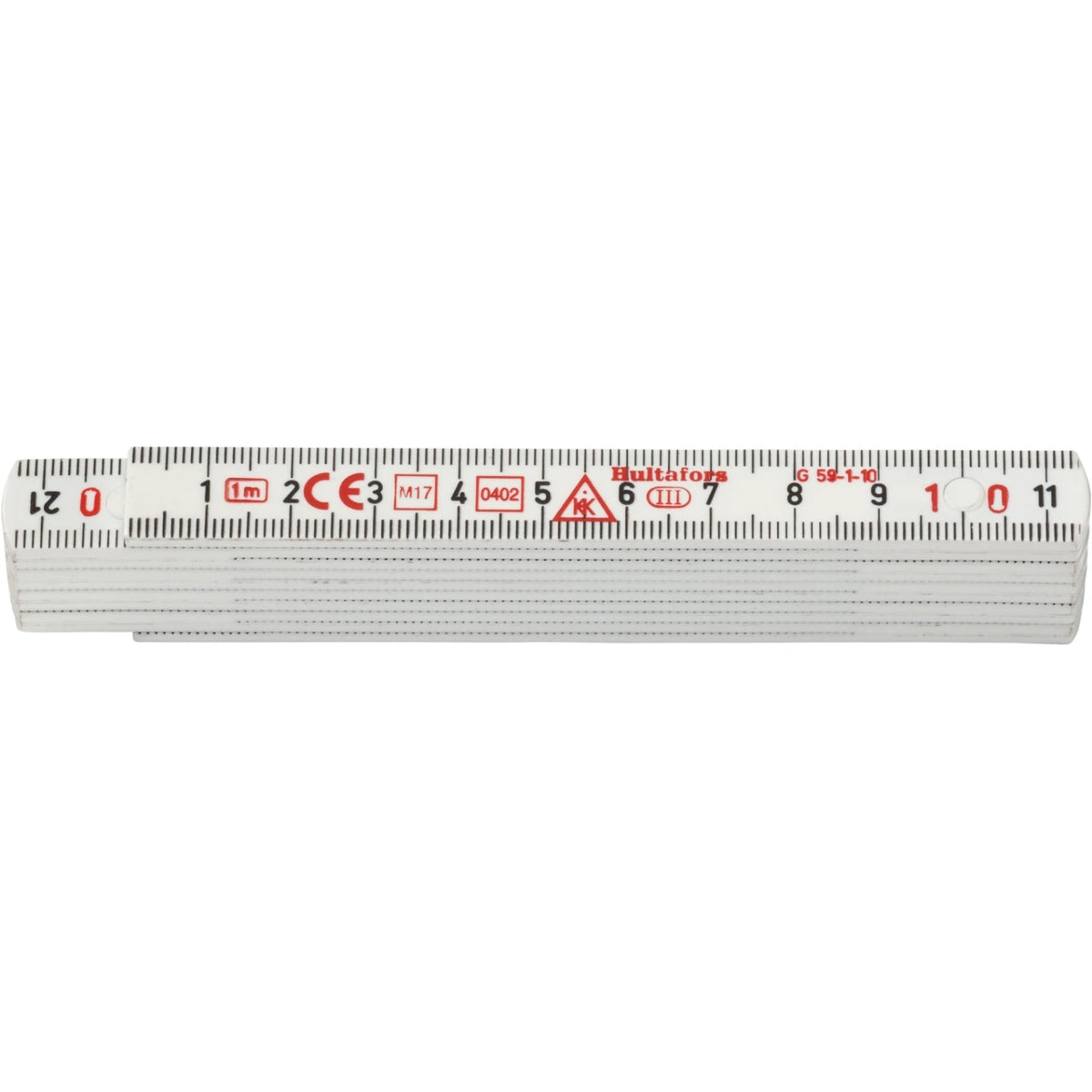 Hultafors Duimstok G 59 1m - 10-delig - wit – foto 1