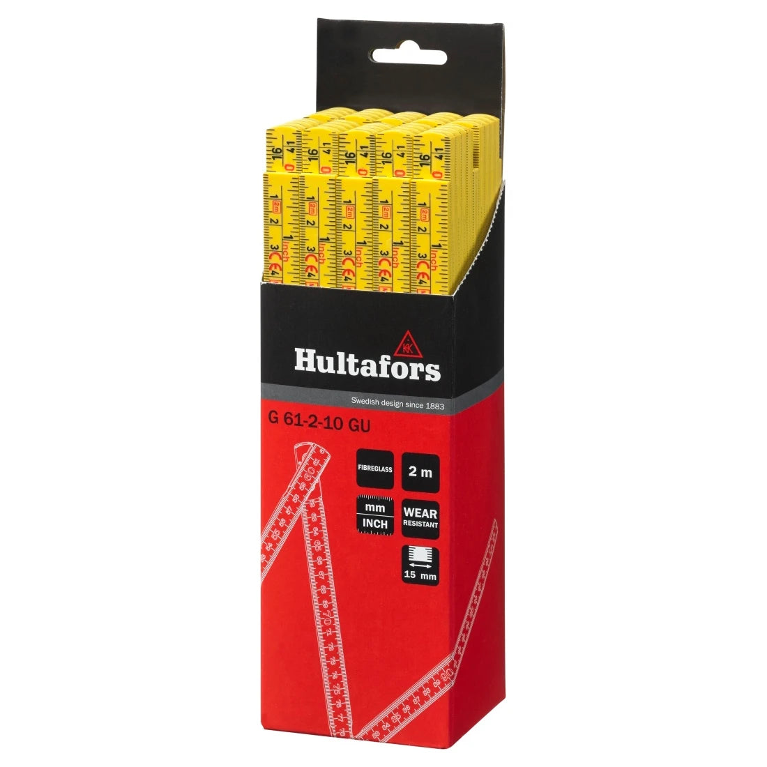 Hultafors Duimstok G 61 2m - 10-delig – foto 6