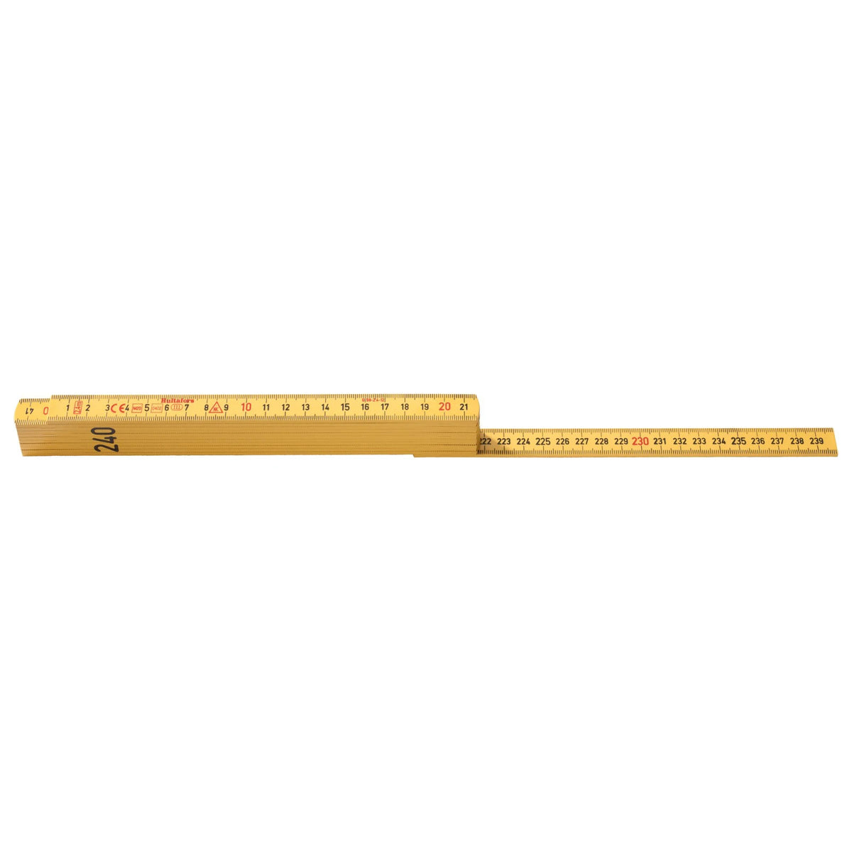 Hultafors Duimstok G 59 2.4m - 12-delig - geel – foto 3