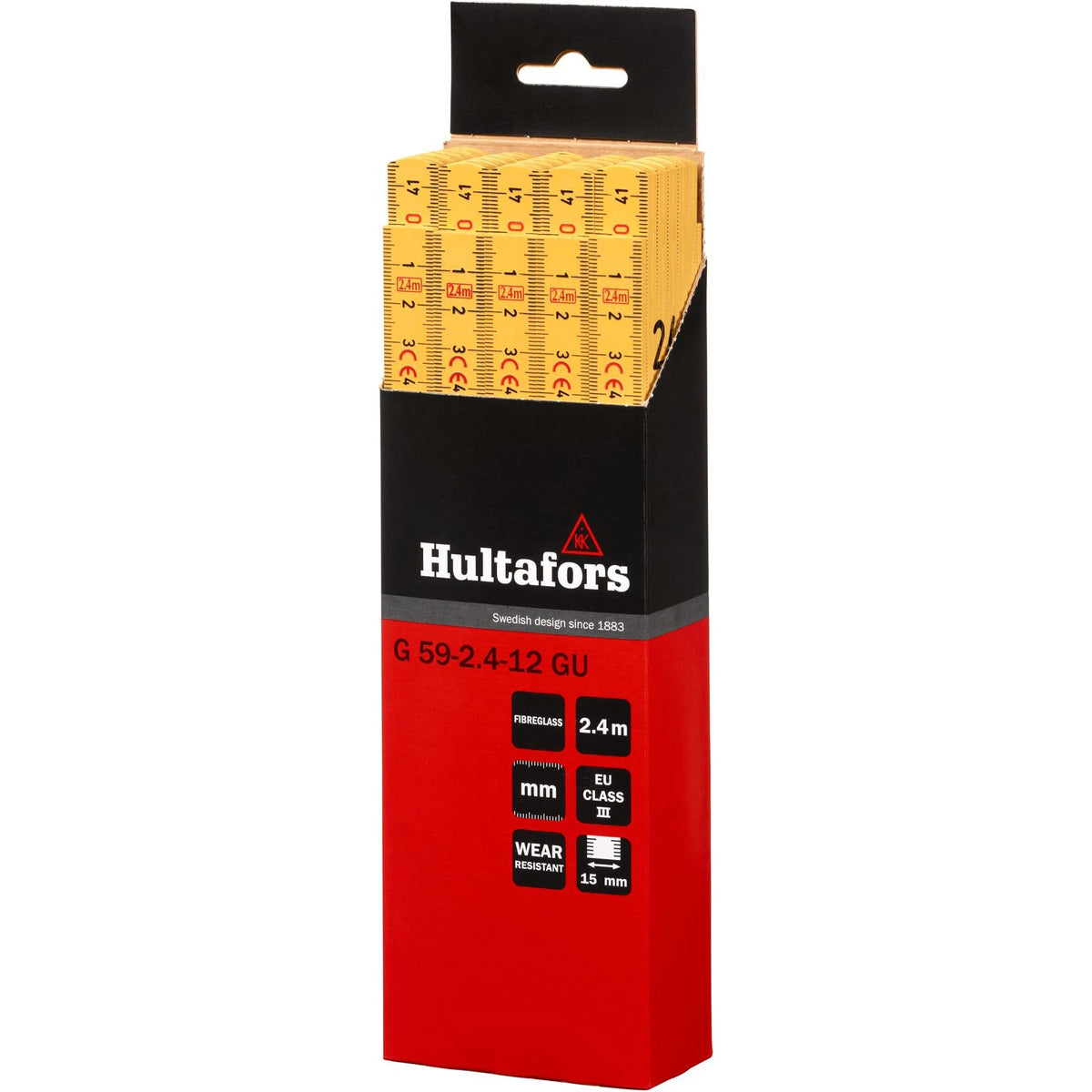Hultafors Duimstok G 59 2.4m - 12-delig - geel – foto 4