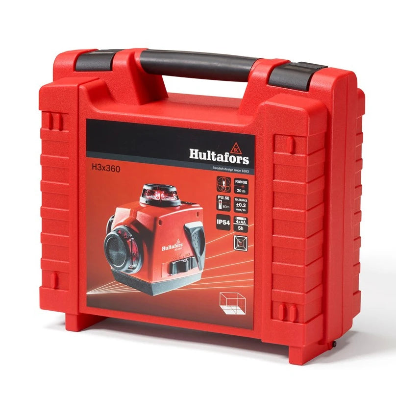 Hultafors Kruislijnlaser H3 rood - 3x360 graden – foto 4
