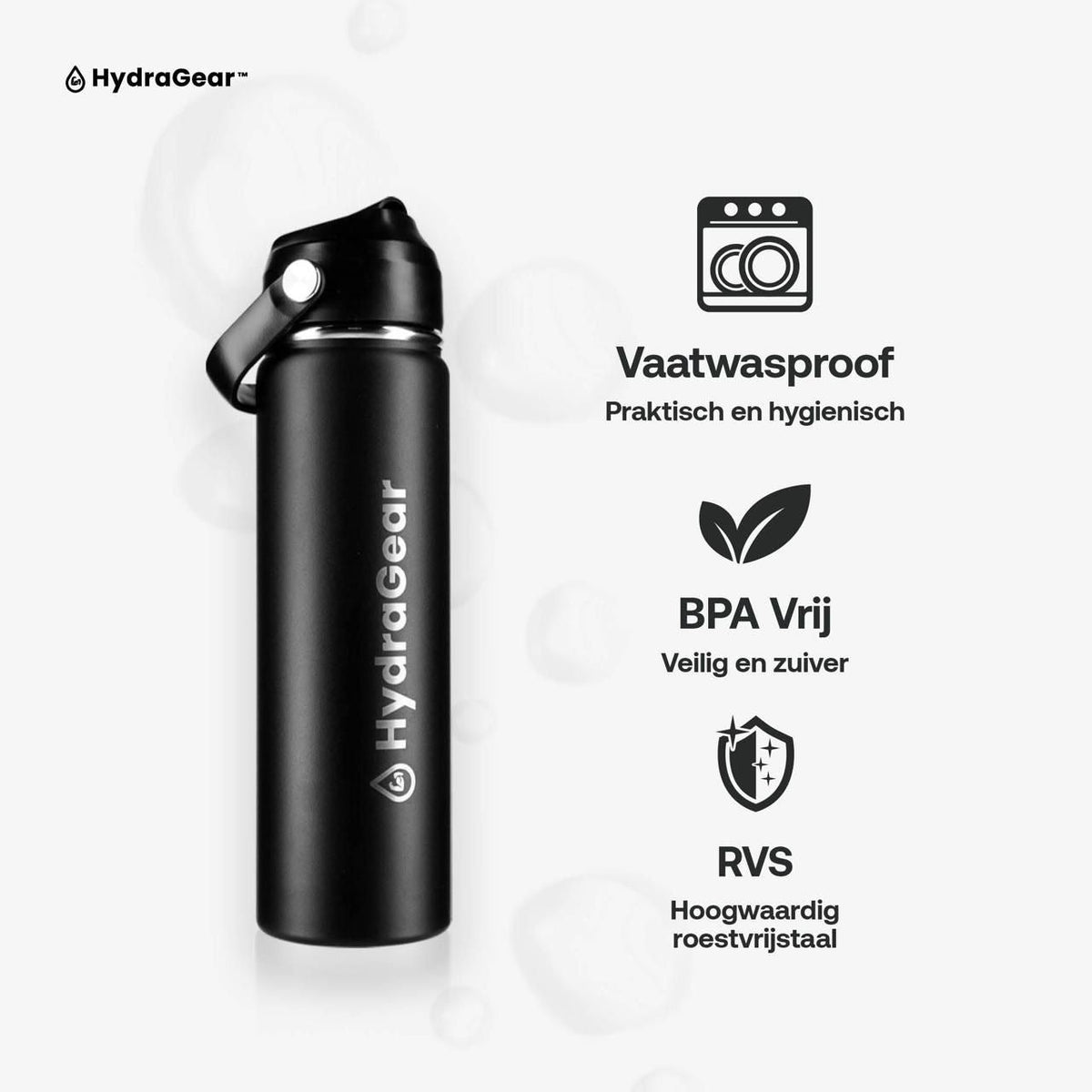 HydraGear thermosfles vaatwasproof en BPA-vrij