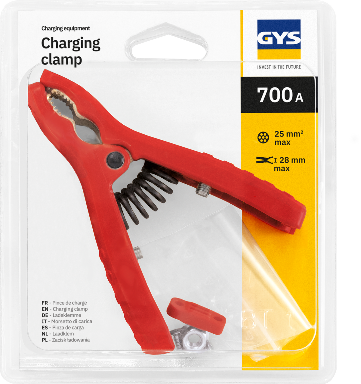 GYS Geïsoleerde klem rood 700A