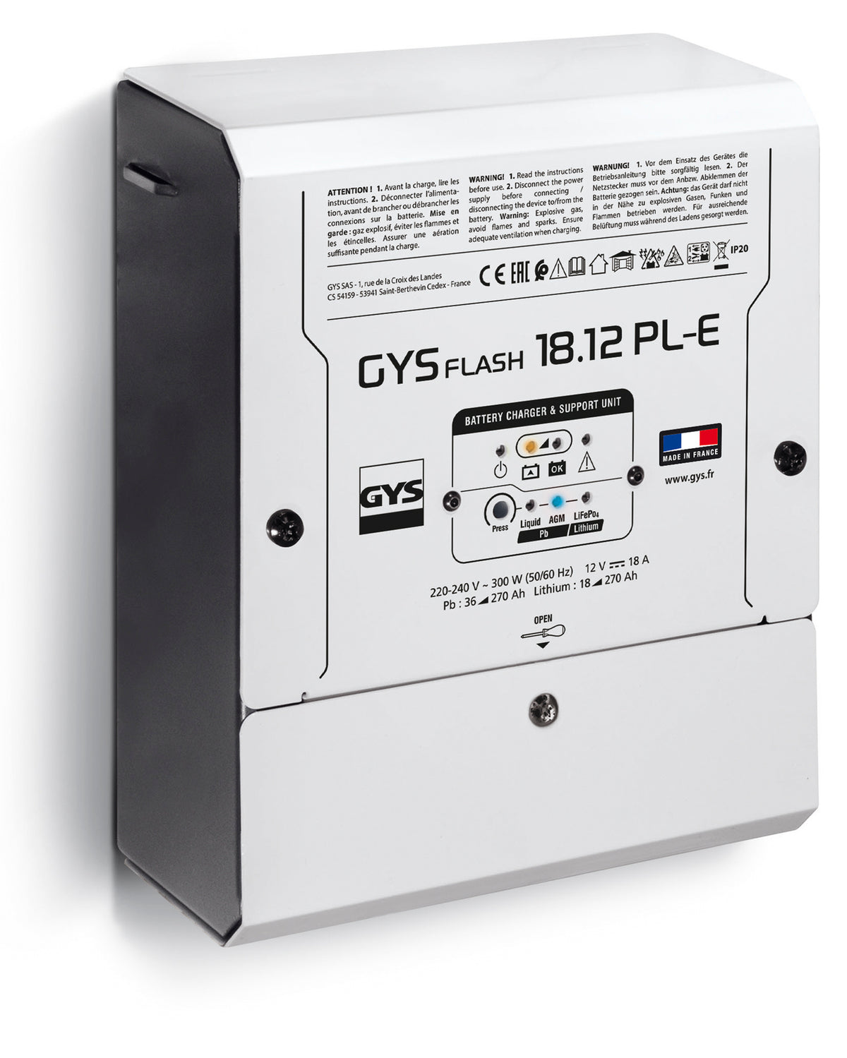 GYS Acculader Gysflash 18.12 PL-E