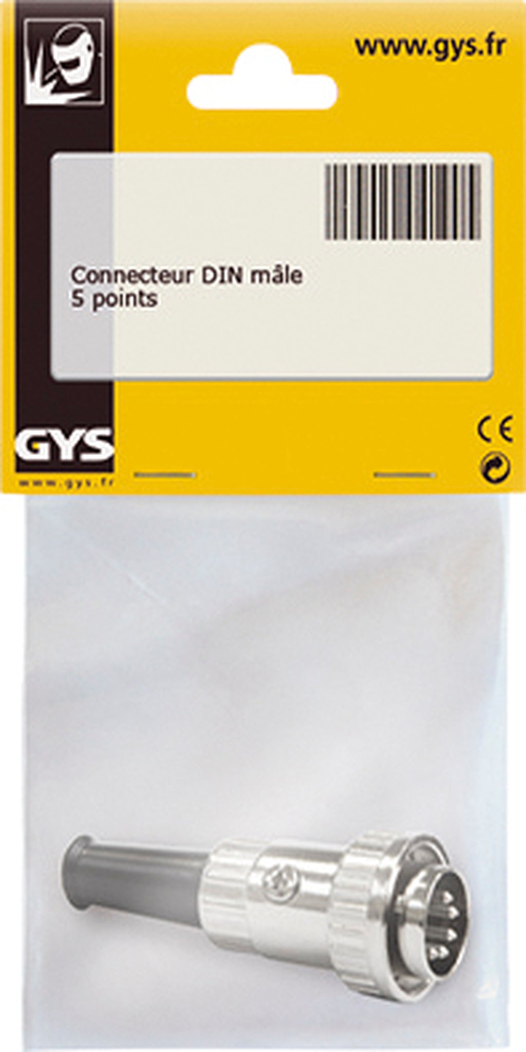 GYS DIN connector 5-pins mannelijk