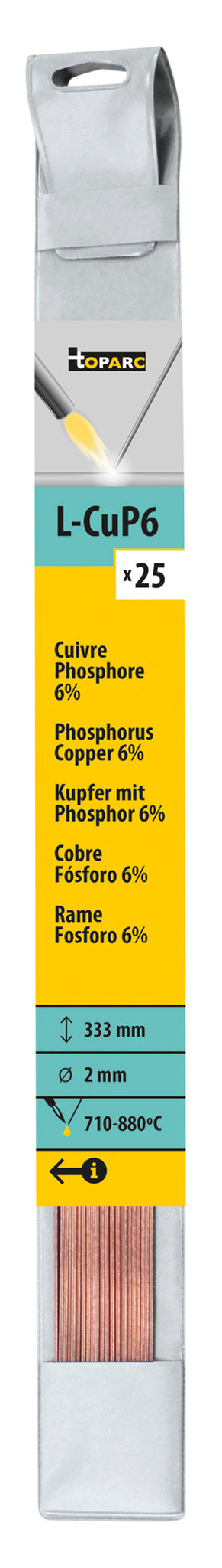 GYS Fosforkoper hardsoldeerstaven 6% Ø2 mm (25 stuks)