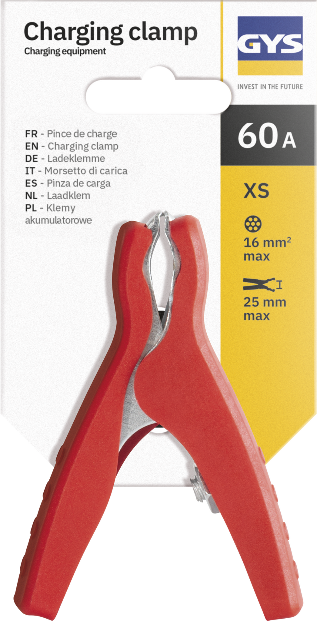 GYS Laadklem 60A XS rood