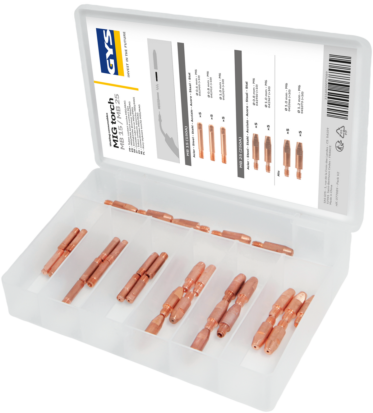 GYS Doos contactbuisjes MB15-MB25 V2