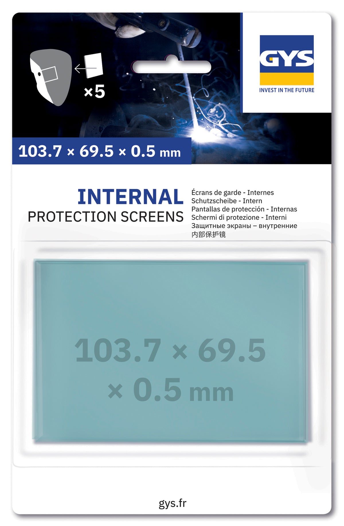 GYS Binnenglazen 103,7 x 69,5 voor Apollo (5 stuks)