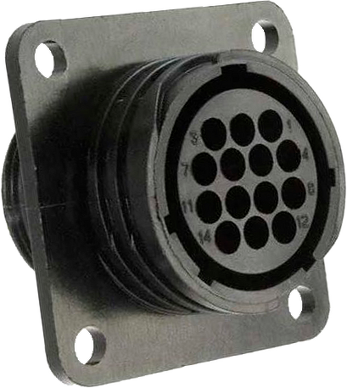 GYS Cilindrische connector 14-pins vrouwelijk analoog