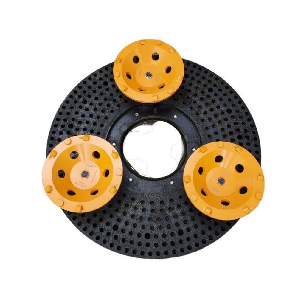 PKD Komschijf 17 Inch Eenschijfmachine Schuurplaat - Extra Grof - Lijm & Coating