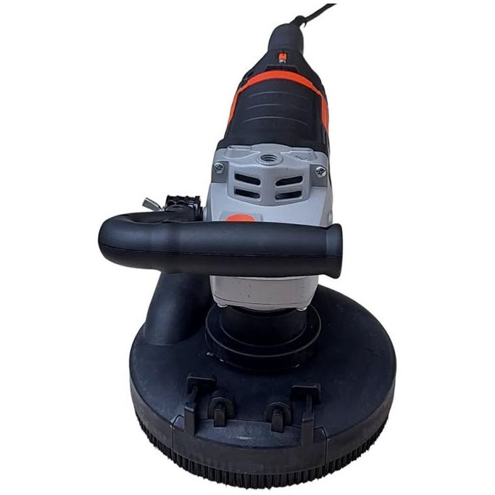 180mm DELUXE 2200Watt Betonslijper cq Schuur & Polijstmachine DROOG + Verende stofkap & STEEN Diamant Komschijf