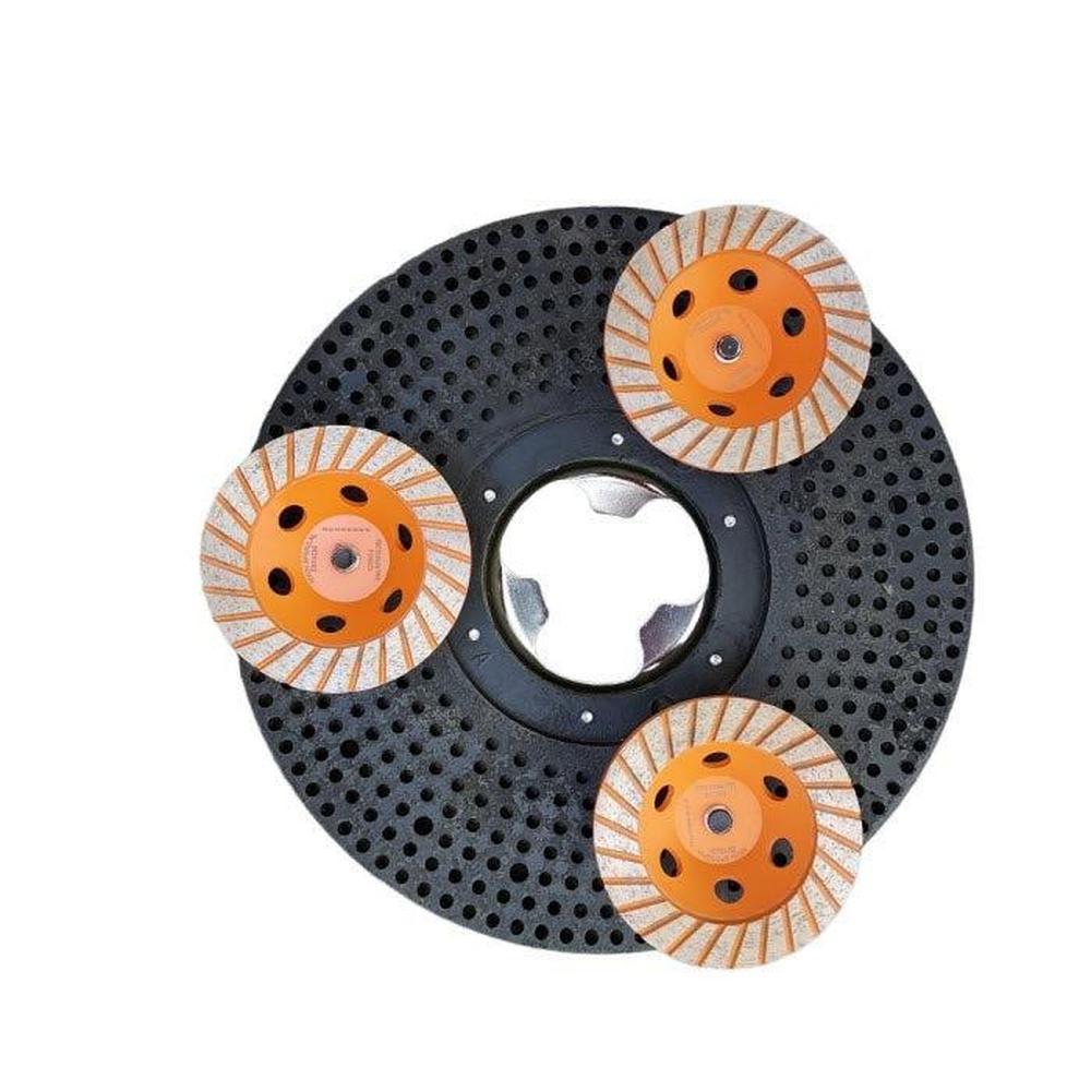 Turbo Diamant Komschijf 17 Inch Eenschijfmachine Schuurplaat - Fijn - Beton & Natuursteen